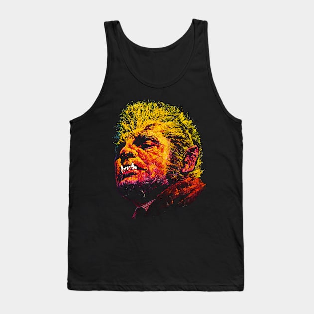 Werewolf Lycanthropy Vintage Monster Horror Movie Fan Tank Top by Juandamurai